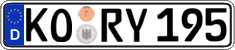 German license plate, Regular plates