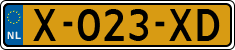 License plate of the Netherlands, Cars