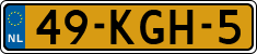 License plate of the Netherlands, Cars