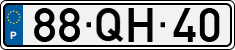 License plate of Portugal, Regular plates