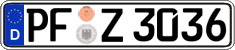 German license plate, Regular plates