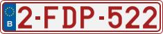 License plate of Belgium, Regular plates (2010)