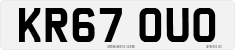 License plate of the United Kingdom, 2001 year system