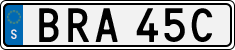 License plate of Sweden, Regular plates
