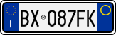 License plate of Italy, Cars (1994 year series)