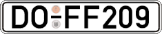 German license plate, Regular plates