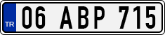 License plate of Turkey, Regular plates