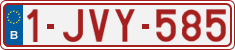 License plate of Belgium, Regular plates (2010)