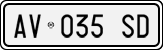 License plate of Italy, Cars (1994 year series)