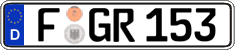German license plate, Regular plates