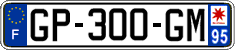 French license plate, SIV (ordinary)
