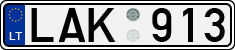 License plate of Lithuania, Cars