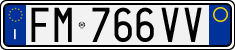 License plate of Italy, Cars (1994 year series)