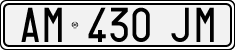 License plate of Italy, Cars (1994 year series)