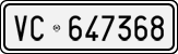 License plate of Italy, Cars (1927 year series)