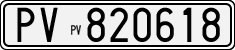 License plate of Italy, Cars (1927 year series)