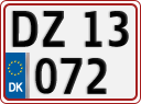 License plate of Denmark, Regular plates