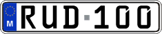 License plate of Malta, Regular plates (ABC 123)