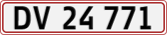 License plate of Denmark, Regular plates