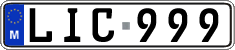 License plate of Malta, Regular plates (ABC 123)