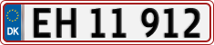 License plate of Denmark, Regular plates