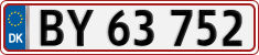 License plate of Denmark, Regular plates