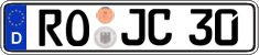 German license plate, Regular plates