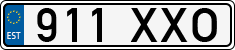 License plate of Estonia, Regular car plates
