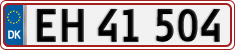 License plate of Denmark, Regular plates
