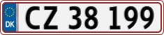 License plate of Denmark, Regular plates