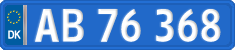 License plate of Denmark, Diplomatic