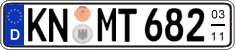 German license plate, Seasonal plates