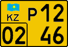 License plate Kazakhstan, Foreigners (2012)