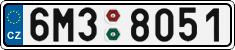 License plate of the Czech Republic, Cars (2001)