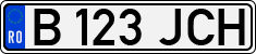 License plate of Romania, Regular plates