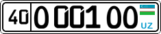 License plate of Uzbekistan, Private owners