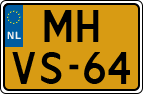 License plate of the Netherlands, Motorcycles