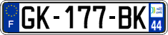 French license plate, SIV (ordinary)