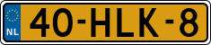 License plate of the Netherlands, Cars