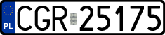 License plates of Poland, Regular car plates