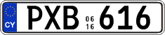 License plate of Cyprus, Regular plates