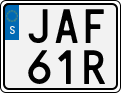 License plate of Sweden, Regular plates