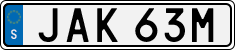 License plate of Sweden, Regular plates