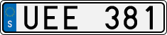 License plate of Sweden, Regular plates