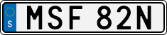 License plate of Sweden, Regular plates
