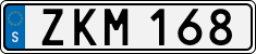 License plate of Sweden, Regular plates