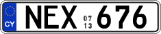 License plate of Cyprus, Regular plates