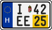 license plates of Hungary, Temporary (2022)