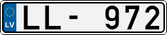 License plate of Latvia, Regular car plates