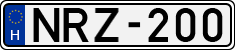 license plates of Hungary, Cars (1990)